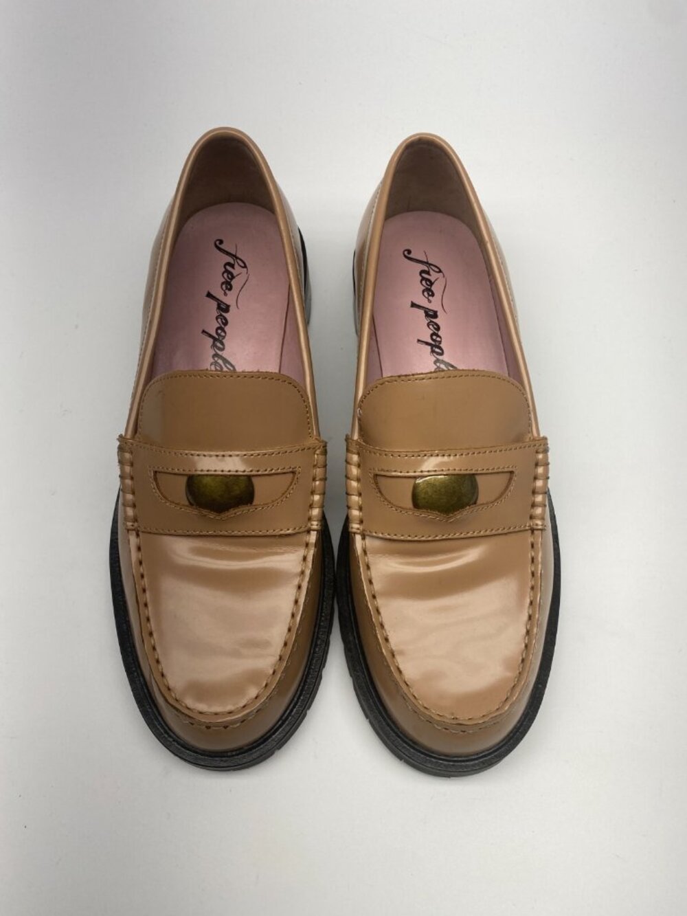 Free People Women Liv Cantalope Loafers Sz 38/8 - Picture 2 of 12